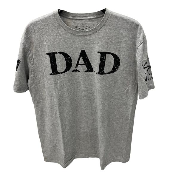 Grunt Style Men’s LG DAD Defined Graphic T-shirt ~ Gray - Picture 1 of 6